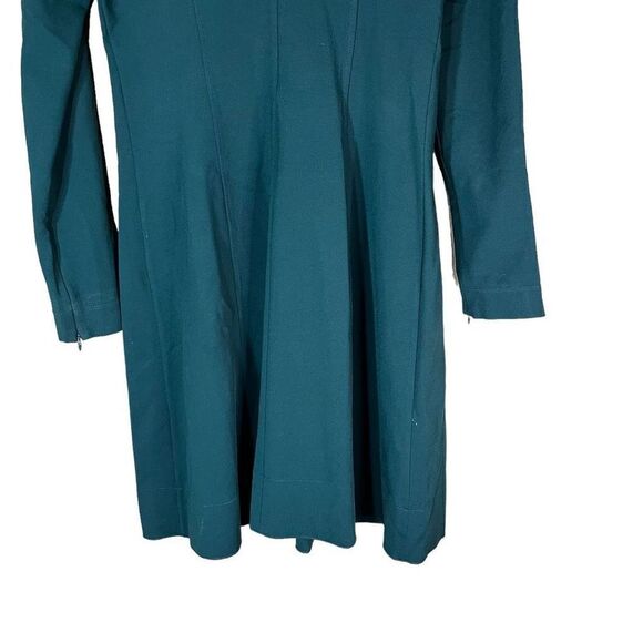 Theory Scuba Catalina Knit Long Sleeve Green Dress Size Large - Picture 10 of 10